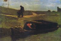 Gogh, Vincent van - Peat boat with two figures